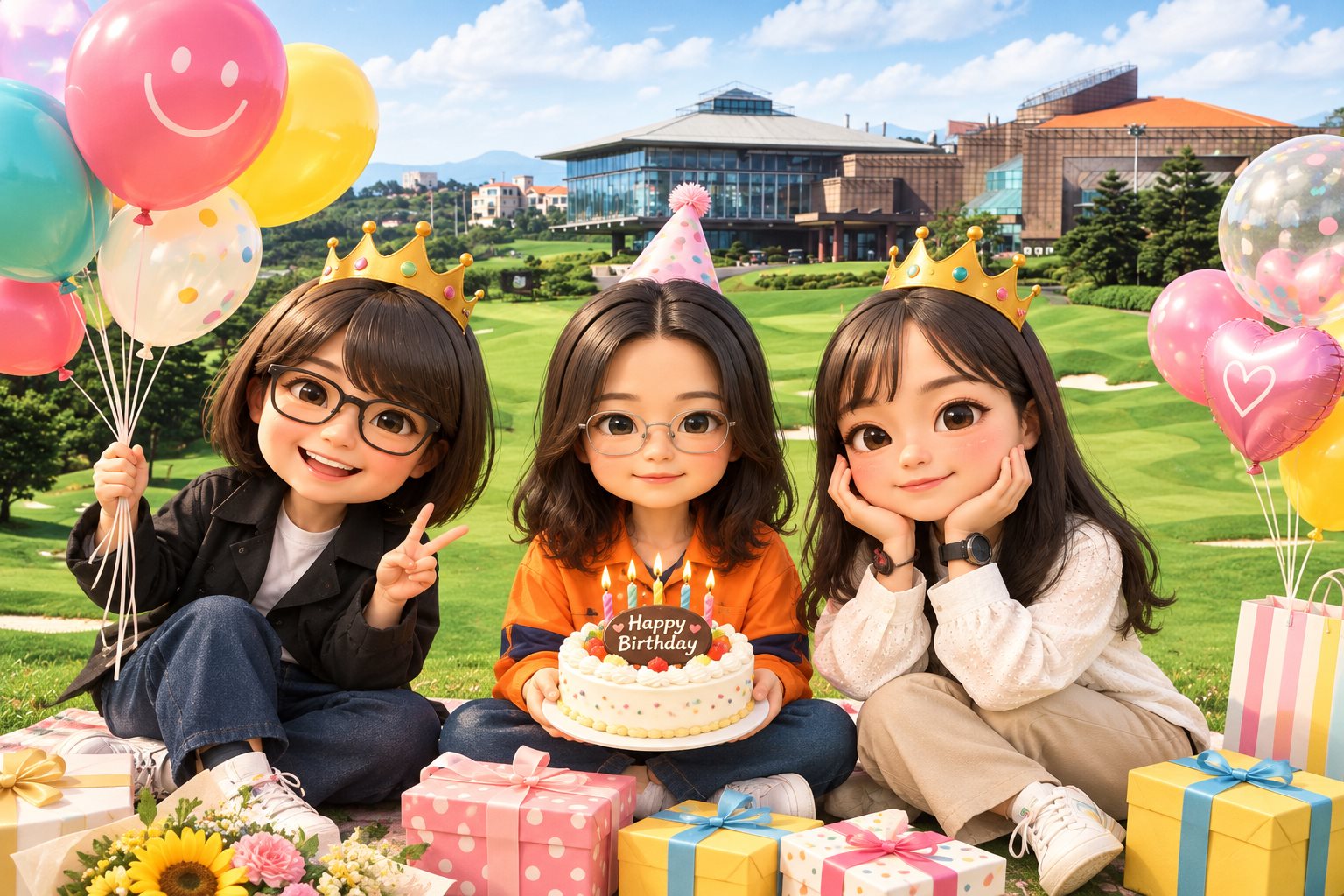 第九洞・綠茵風景 · 生日慶祝